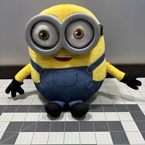 Talking Minion Bob Stuffed 9” Plush Toy Illumination Film Rise Gru Despicable Me - Picture 1 of 18