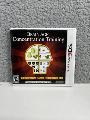 Brain Age: Concentration Training Nintendo 3DS Game w/Case & Manual. TESTED - Image 1 of 4