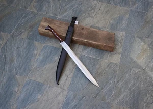 Hand-Forged Viking Longsword with Leather Sheath. - Picture 1 of 8