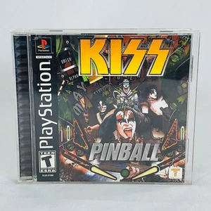 PS1 Kiss Pinball (Sony PlayStation 1, 2001) Black Label, CIB, Acceptable - Picture 1 of 8