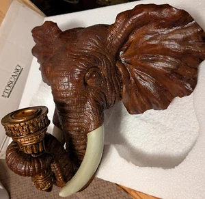 Design Toscano Elephant Wall Sconce - New, in Original Packaging - Picture 1 of 5