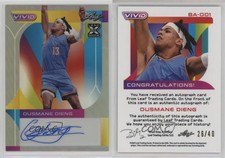 2022-23 Leaf Vivid Base Auto Gray /40 Ousmane Dieng #BA-OD1 Rookie Auto RC