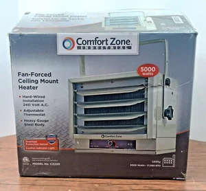 Comfort Zone 5000W Forced Air Industrial Ceiling-Mounted Heater – Hard Wired - Picture 1 of 8
