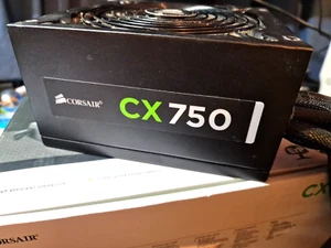 Corsair CX750 750W 80 Plus ATX PC Power Supply Unit PSU - Zdjęcie 1 z 5