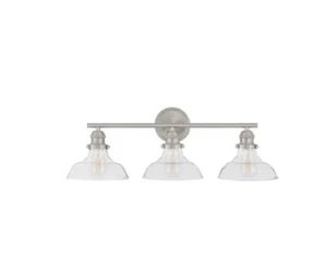 H D Rockwood 24 in. 3-Light Brushed Nickel Bathroom Vanity Light - Picture 1 of 4