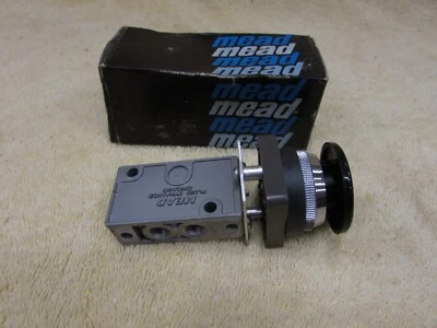 Mead LTV MHB Push Button Air Control Valve, 5 Ports, 1/8 NPT,  LTV-MH-B, NOS, G4 - Image 1 of 4