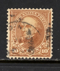 SCOTT 283 1898 10 CENT WEBSTER REGULAR ISSUE USED F-VF! - Picture 1 of 2