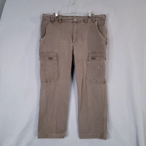 Pantalones de trabajo Duluth Trading Flex Fire Hose de lona para hombre marrón talla 46 x 32 - Imagen 1 de 11