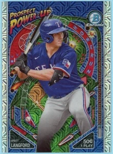 WYATT LANGFORD 2024 Bowman Cromo Mega Caja Mojo Refractor "Prospect Power-Up" - Imagen 1 de 2