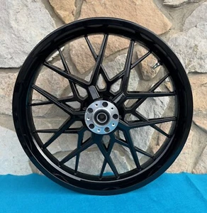 16X3.5" BLACK RAZOR PRODIGY REAR WHEEL FOR HARLEY TOURING, SOFTAIL, DYNA 2000-07 - Picture 1 of 1