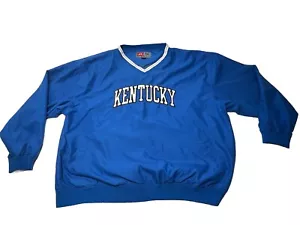 Pro Player Kentucky Wildcats UK V-Neck Pullover Windbreaker Men Size 2XL - Picture 1 of 9
