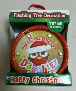 My Name Flashing Tree Decoration xmas Christmas NEW IN BOX DAUGHTER - Picture 1 of 3