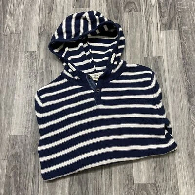 L.O.G.G. Suéter suéter con capucha a rayas azules y blancas de H&M para niño talla 10-12 años Foto 1 de 4