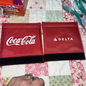 DELTA/COKE Spotter Bagagli Avvolge Maniglia Bagagli Imbottita Comfort Rosso Nuovo - Foto 1 di 3