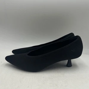 Vivaia Scarlett Pointed-Toe Kitten Heels Black Womens 37 EU 6.5 US  - Picture 1 of 9