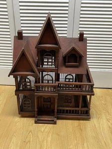 Decorative Wooden Victorian-Style House Bird Cage - Picture 1 of 11