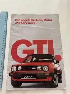 Catalogue brochure publicite prospectus Golf GTI / 7 Pages En Allemand 1985 - Imagen 1 de 1
