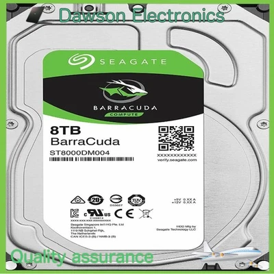 Seagate Barracuda ST8000DM004 8TB 5400RPM 256MB Cache SATA 6Gb/s 3.5" HDD - Image 1 of 3