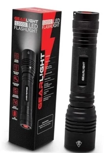 LED Flashlight High Lumens - Super 1 Pack, (Batteries Not Included) S2000 OPENED - Picture 1 of 13