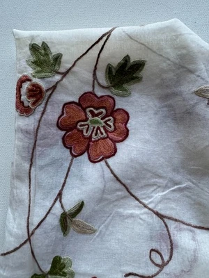 Remanente de tela de diseñador Lee Jofa Springlake vino puro India 24 x 24" Foto 1 de 3