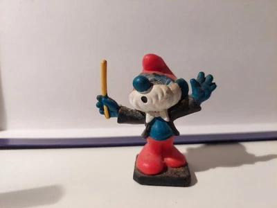 Schlümpfe Schleich / Peyo 20092 - Papa Dirigent - Smurf/Puffi [21] staubig - Bild 1 von 3