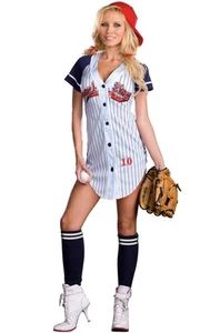 Sexy Grand Slam Baseball Star Sports Adult Halloween Costume - Picture 1 of 3