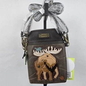 Borsa a tracolla Chala Moose convertibile cellulare grigio pietra 7,5" x 5,25" nuova con etichette - Foto 1 di 18