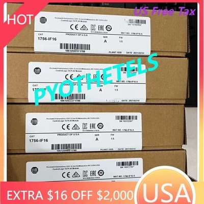 NEW 1756IF16 AB 1756-IF16  ControlLogix 16 Pt PLC Input Module US Free Tax - Image 1 of 2