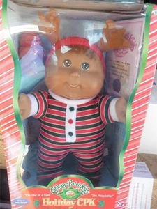 NIB Cabbage Patch Kids CPK Holiday Doll Christmas Wal-Mart Exclusive Dark Skin - Picture 1 of 6