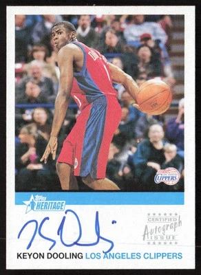 2000-01 Topps Heritage Autographs Keyon Dooling #HA-KD Los Angeles Clippers - Image 1 of 2