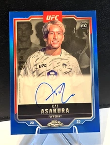 2025 Topps Chrome UFC Kai Asakura Auto /150 Blue Refractor Rookie RC #CRA-KA SSP - Picture 1 of 2