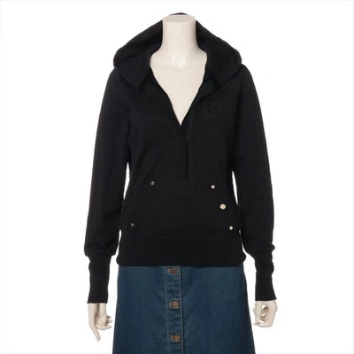 USED GUCCI GG 2006 COTTON HOODIE, SIZE M, BLACK, 165919, PATCH ACCEPTABLE - Image 1 of 4
