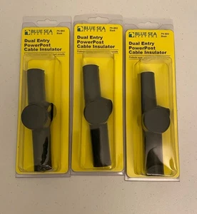 BLUE SEA 4002 CABLE CAP DUAL ENTRY BLACK Lot Of 3 NEW - Picture 1 of 2