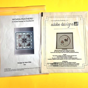 1 CROSS STITCH & 1 NEEDLEPOINT STITCH GUIDE LOT: SOUTHWESTERN THEME BM - Picture 1 of 1