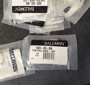 Baldwin 4989.260 Schrank Zug Basis 0,625" Satin Chrom - Menge 27 - NEU - Bild 1 von 5