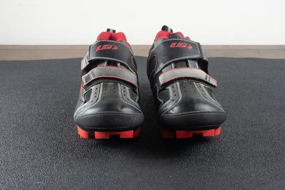 Louis Garneau Bike Trail Shoes Mens Size 12 Mountain Ergo Grip MTB Red/Black - Image 1 of 4