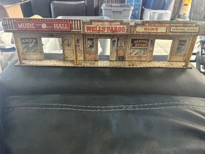 Marx Vintage Tin Litho Wells Fargo, Music Hall & Store Fronts - Picture 1 of 9