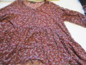 Blusa floral roja Lane Bryant - Imagen 1 de 4
