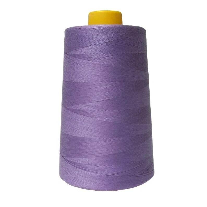 6000-Yard Spool Sewing Thread - 100% Polyester Overlock Cone for All Fabrics - Image 1 of 1