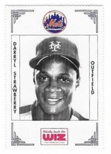 DARRYL STRAWBERRY 1991 METS THE WIZ # 382 NEW YORK METS FREE SHIPPING