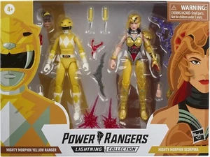 Power Rangers Lightning Collection Mighty Morphin Yellow Ranger &Scorpina 2 Pack - Picture 1 of 4