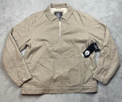 NEW Volcom Stone Palm Drive Skate Sherpa Jacket Sweater Coat Long Sleeve -L - Image 1 of 4