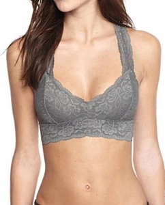 Free People Galloon Racerback Crop BH Graphit Gr. Extra klein Neu mit Etikett - Bild 1 von 3