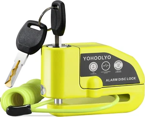 Bloccadisco Moto Lucchetto Moto Antifurto Con Allarme Sonoro 110DB, Blocca Disco - Imagen 1 de 12