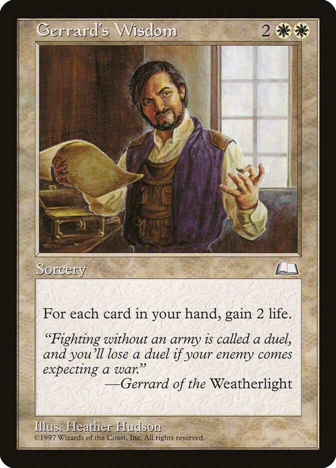 Weatherlight Gerrard's Wisdom MTG Magic the Gathering NM - Image 1 of 1