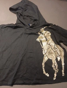 ralph lauren Girls Big Pony Hoodie 8/10 - Picture 1 of 6
