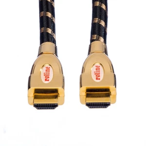HDMI Ultra HD Kabel Gold mit Ethernet, ST/ST, 2 m, 3840x2160 @60Hz - Bild 1 von 3