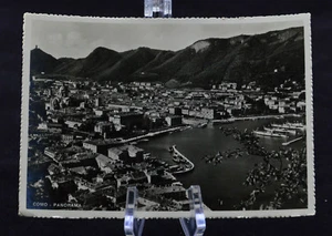 Postcard Como Panorama Italy BW RPPC - Picture 1 of 2