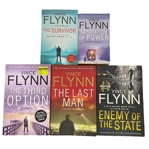 5x Vince Flynn Books - Mitch Rapp Series Small Paperback Set - Picture 1 of 10