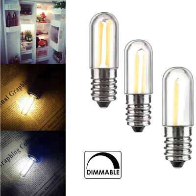 Dimmable LED Mini E14 E12 1W 2W 4W Refrigerator Freezer Filament Light Bulb Lamp - Image 1 of 4